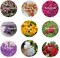 9 Bags Dried Flowers,100% Natural Dried Flowers Herbs Kit for Soap Making, DIY Candle Making,Bath - Include Rose Petals,Lavender,Don't Forget Me,Lilium,Jasmine,Rosebudsand More